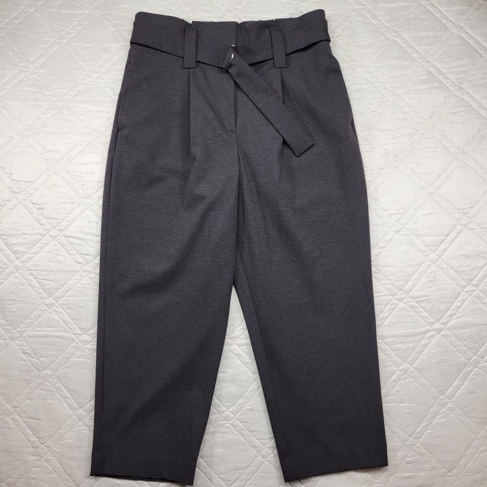 Worthington dark gray dress‎ pants w/ paperbag waistband size XL